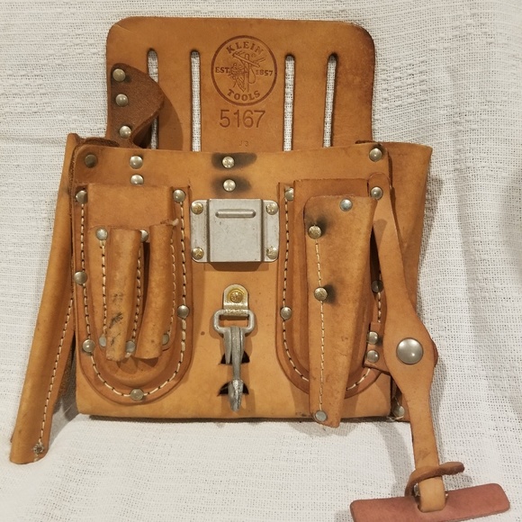 klein tool pouch leather